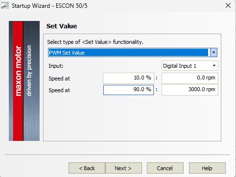 Set Value (PWM) 설정