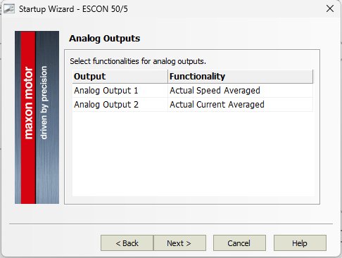 Analog Outputs 설정