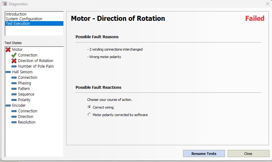 Motor Direction Failed